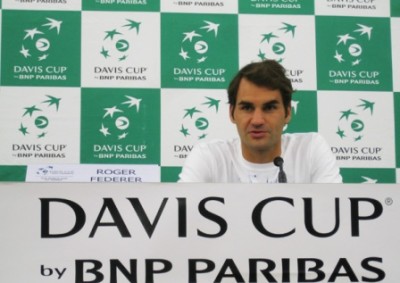 Roger Federer conferenza Foto di Paolo Rossi