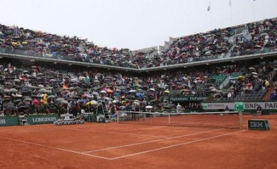 Roland Garros pioggia, foto Patrick Boren