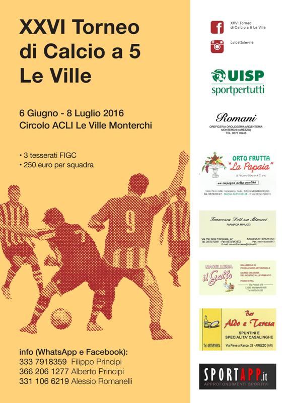 Locandina Torneo Le Ville 2016 2