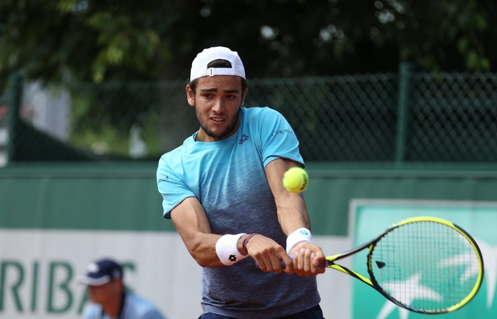 Berrettini al Roland Garros 2018, foto Patrick Boren